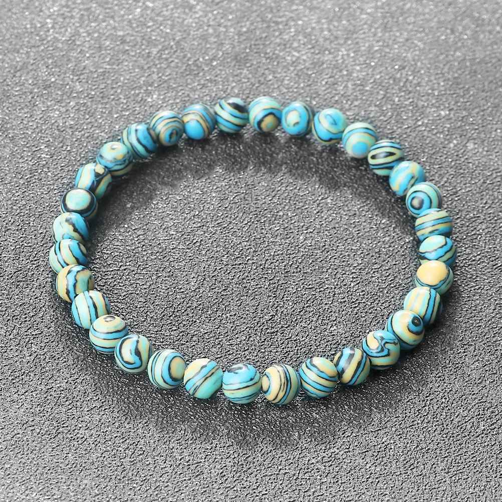 Elunara - Blå Malachit Natursten Armband
